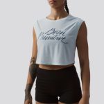 BORN PRIMITIVE Brand Calligraphy Festival Cropped Tank naisten hihaton paita - Jään sininen