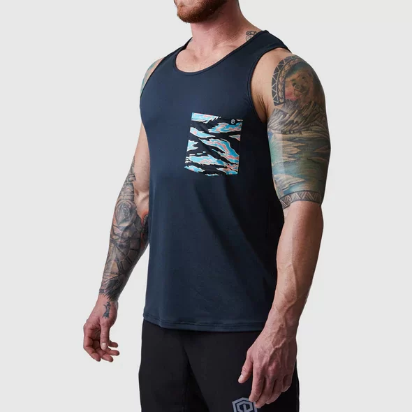 miesten hihaton paita pocket tank