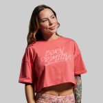 BORN PRIMITIVE The Training Crop Tee 2.0 naisten t-paita - Jungle punch