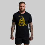 BORN PRIMITIVE Gadsden Flag T-shirt miesten t-paita - Don't tread on me black