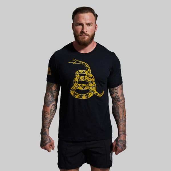 BORN PRIMITIVE Gadsden Flag T-shirt miesten t-paita - Don't tread on me black