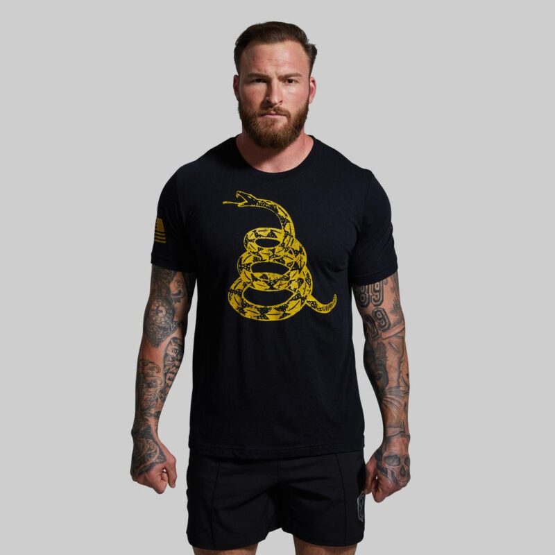 BORN PRIMITIVE Gadsden Flag T-shirt miesten t-paita - Don't tread on me black