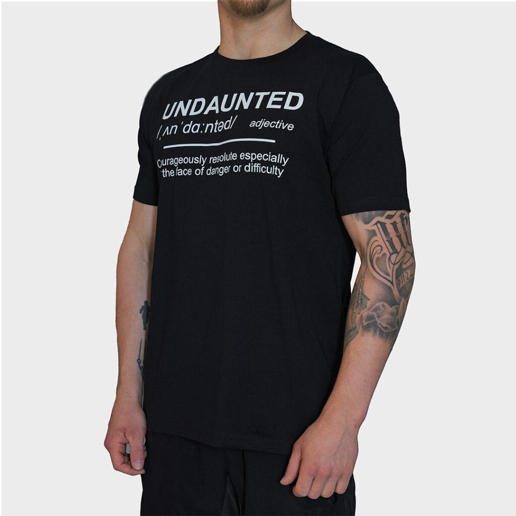 Undaunted Meaning unisex tee musta1