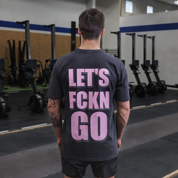 UNDTD Let's Fckn Go t-paita - Stone Washed Black